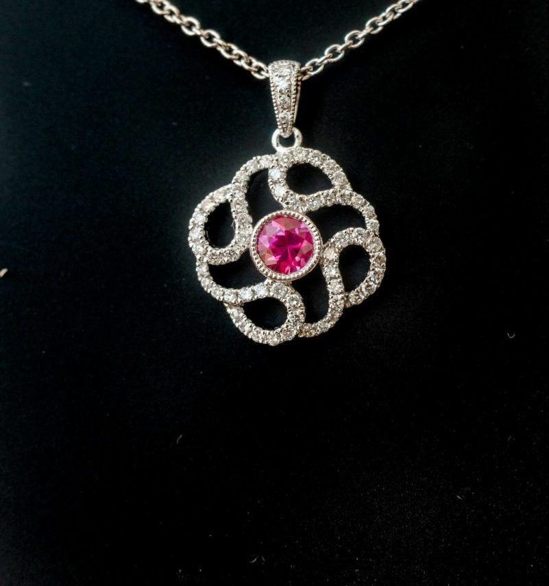 Arman Ruby and Diamond Key Pendant Necklace – Elliott Yeary Gallery Fine  Art & Jewelry