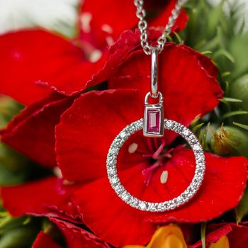 Ruby and Diamond Necklace