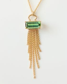 Green Maine Tourmaline Necklace