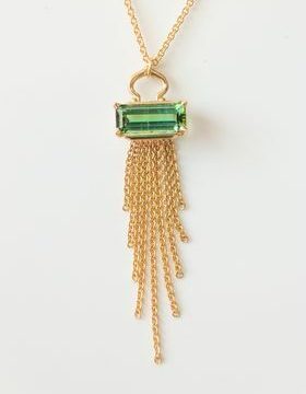 Green Maine Tourmaline Necklace