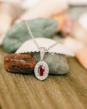 Ruby and Diamond Necklace