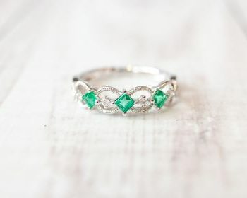 Emerald and Diamond RIng
