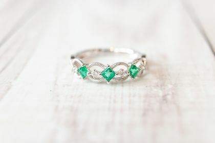 Emerald and Diamond RIng