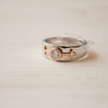 Two Tone Diamond Ring