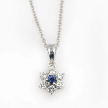 Sapphire and Diamond Necklace