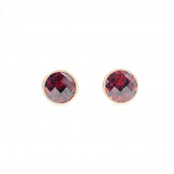 Garnet studs