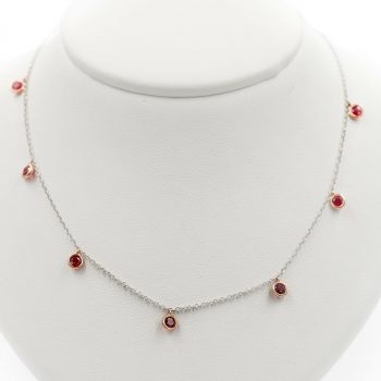 Two Tone Ruby Necklace