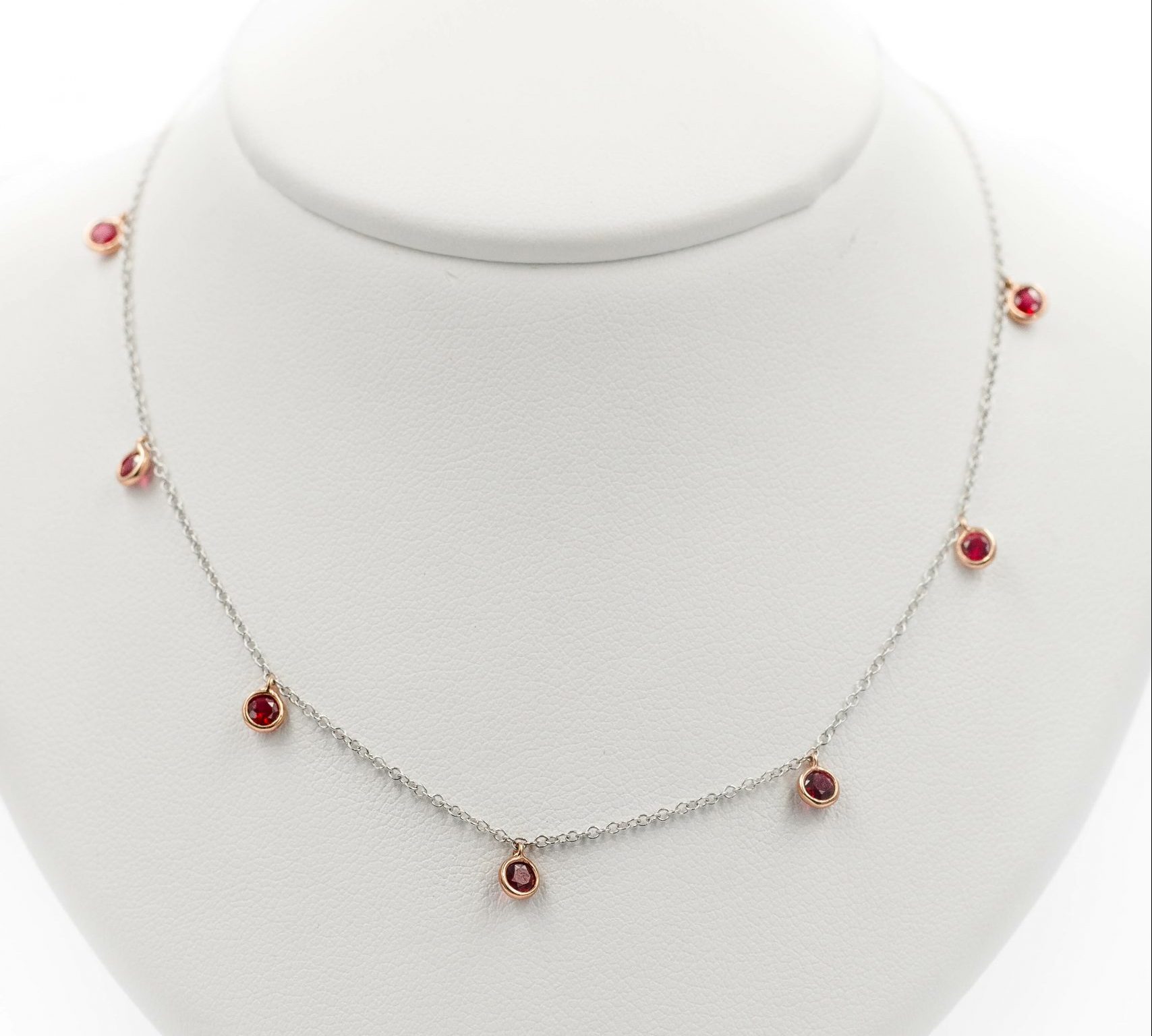 Two Tone Ruby Necklace