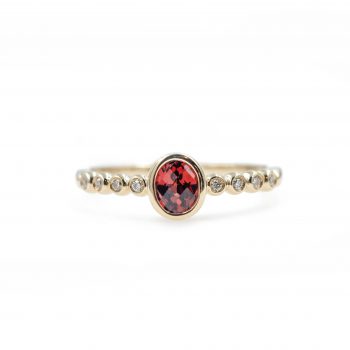 Garnet and Diamond Ring
