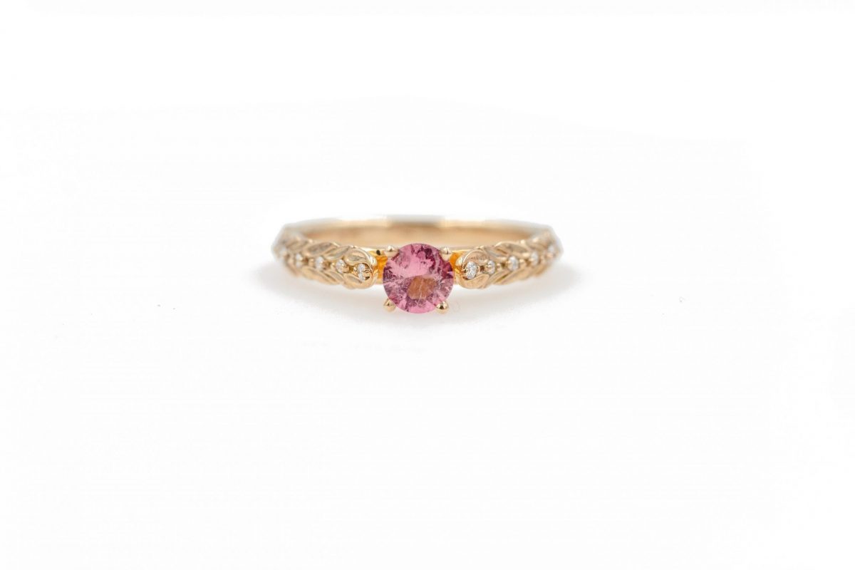 Pink Maine Tourmaline Ring