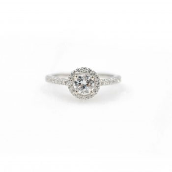 Diamond Halo Engagement Ring