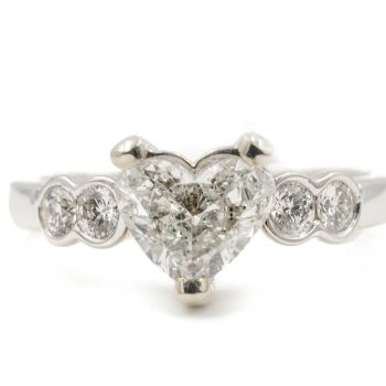 Diamond Heart Engagement Ring