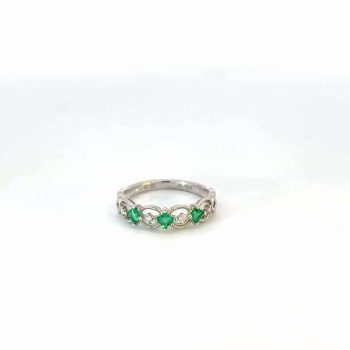Emerald and Diamond RIng