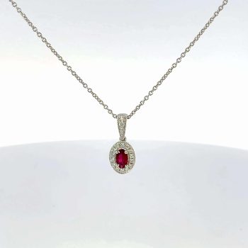 Ruby and Diamond Necklace