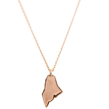 Rose gold Maine pendant