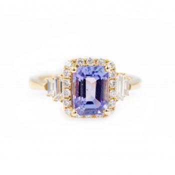 Tanzanite and diamond ring