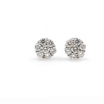 Diamond Cluster Earrings