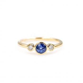 Sapphire and diamond ring