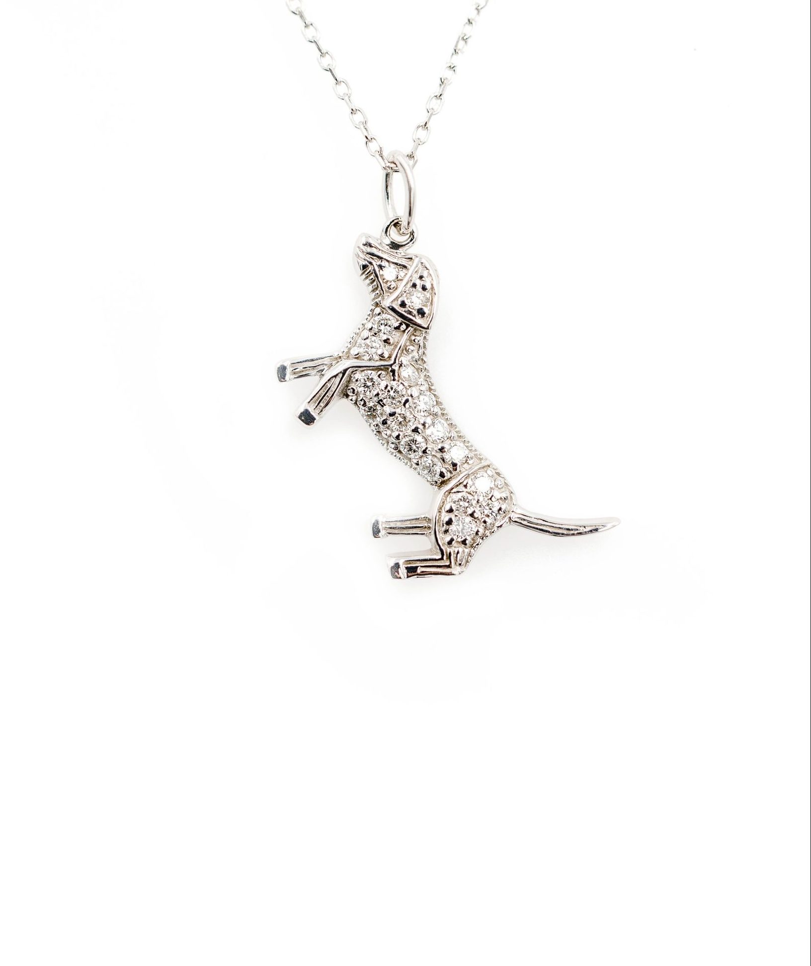 Gold Dachshund Dog Pendant Necklace | Gold Weiner Dog Dachshund Charm  Necklace