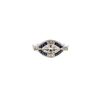Diamond and Sapphire Ring