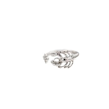 White Gold Lobster Ring