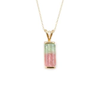 Faceted Maine watermelon tourmaline