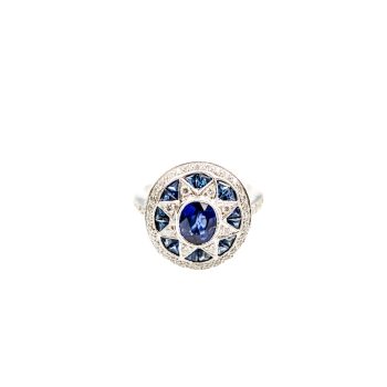 Vintage Inspired Sapphire Ring