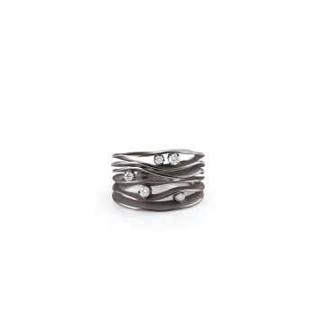 Annamaria Cammilli Ring Dune - Black Lava
