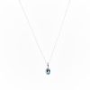 Aquamarine and Diamond Drop Pendant - Image 2
