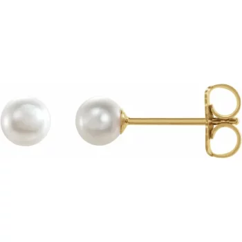 4mm Cultured Freshwater Pearl Stud Earrings