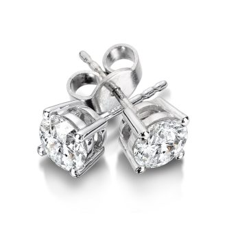 2 carat diamond studs