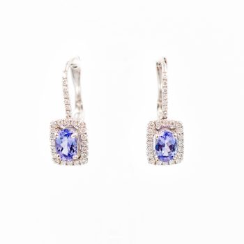 Tanzanite and Diamond Earrings