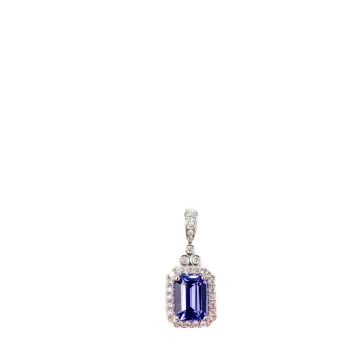 Tanzanite and Diamond Pendant