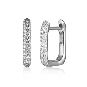 Rectangular Diamond Huggies