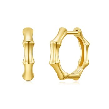 Modern Yellow Gold Huggies