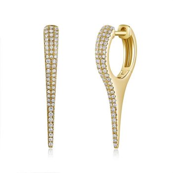 Contemporary Diamond Huggies