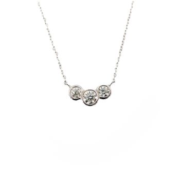 3 diamond necklace