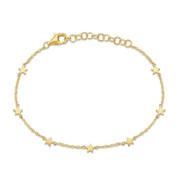 Gold star bracelet