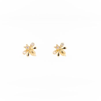 Bee diamond earrings