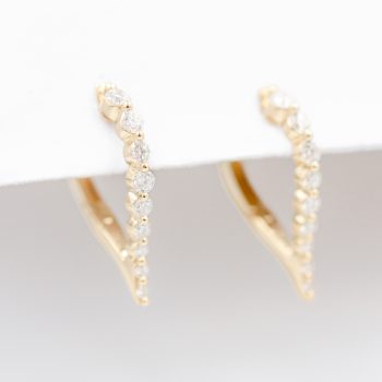 Modern diamond hoops