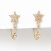 Diamond star earrings