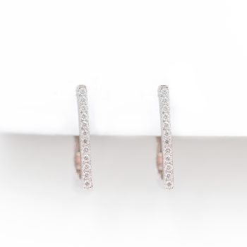 Square hoops with diamonds