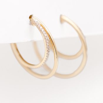 Diamond Hoop Earrings