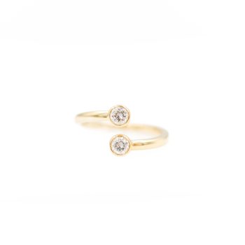 Diamond Bypass Ring