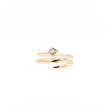 Diamond Bypass Ring