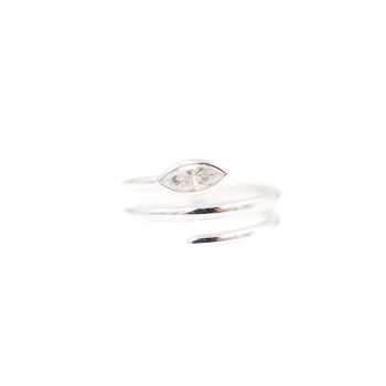 Diamond Bypass Ring