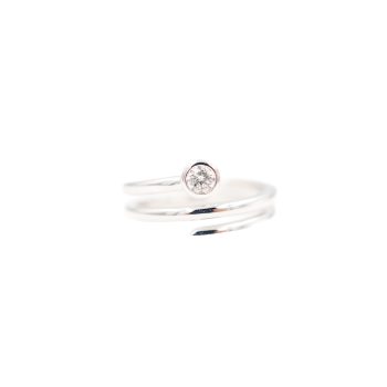 Diamond Bypass Ring