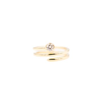 Diamond Bypass Ring
