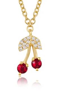 Petite cherry necklace