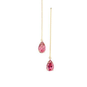 Maine Tourmaline Threader Earrings